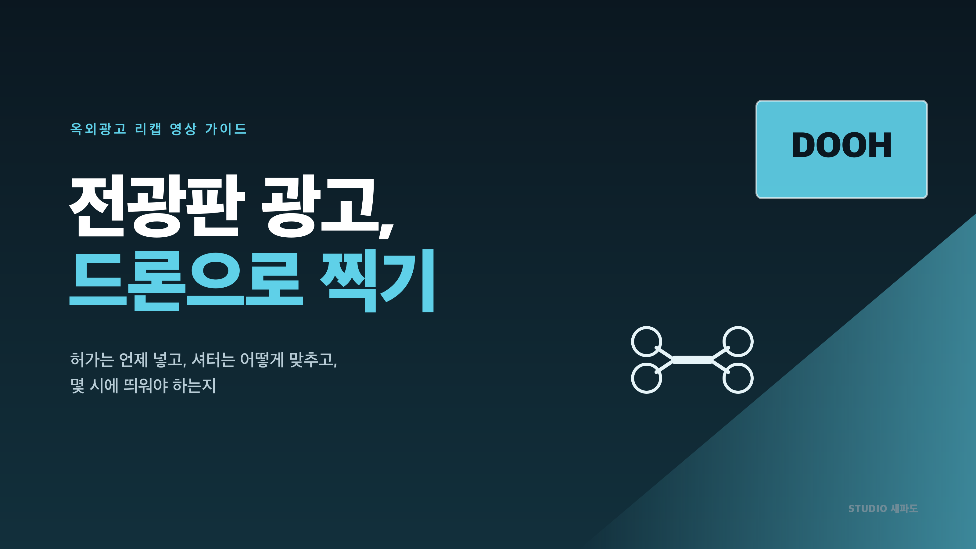 옥외광고 드론 촬영 가이드 - 전광판 광고를 드론으로 찍기 전에 알아야 할 것